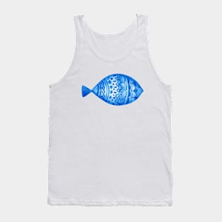 Blue fish Tank Top